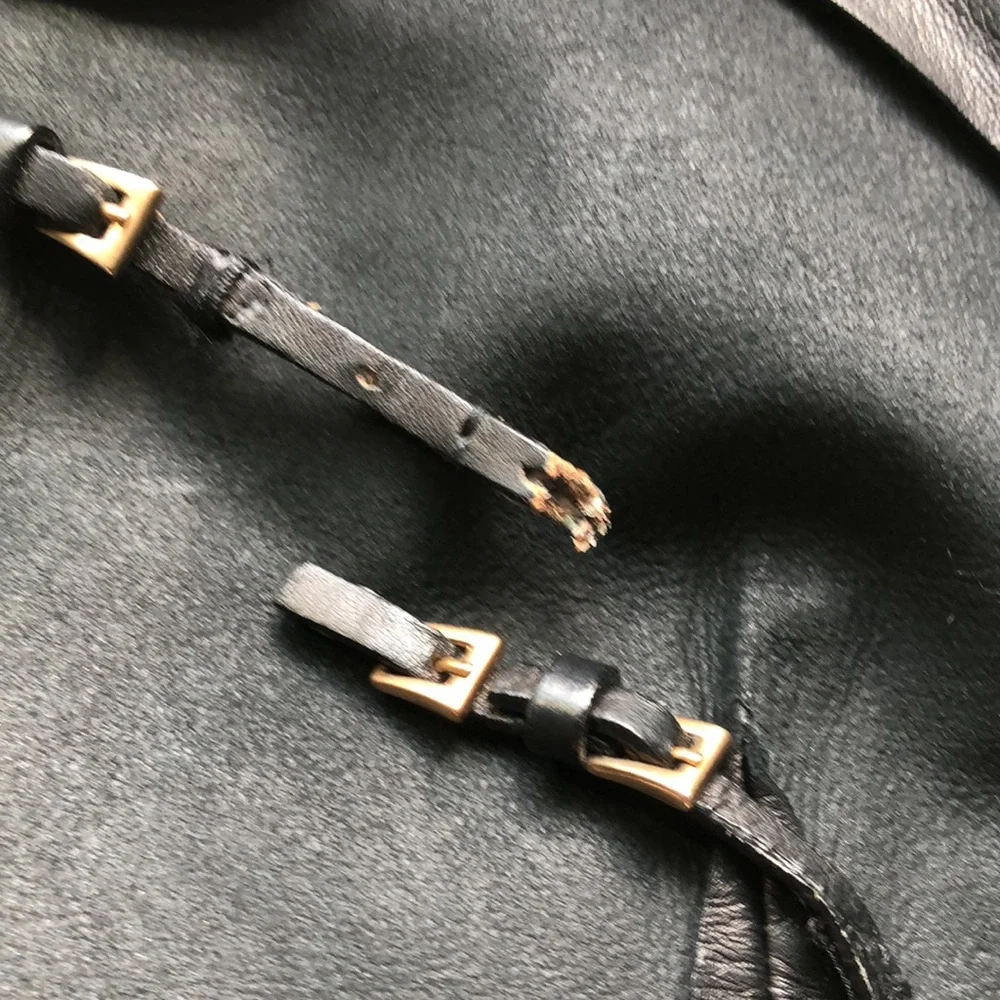 Prada Buttery black leather dress - Picture 5 of 11